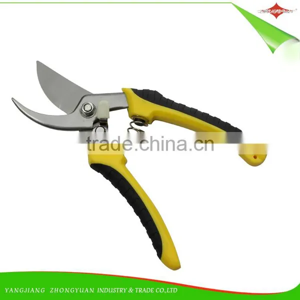 High Quality 8 Inches Stainless Steel Garden Scissors/Pruner With PP+TPR Handle photo-3