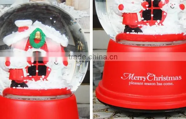 Hot Selling Polyresin Christmas Snow Globe Christmas Santa Snow Globe photo-2