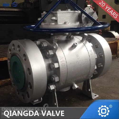 High Temperature Metal Seat Trunnion Mounted Ball Valve photo-5