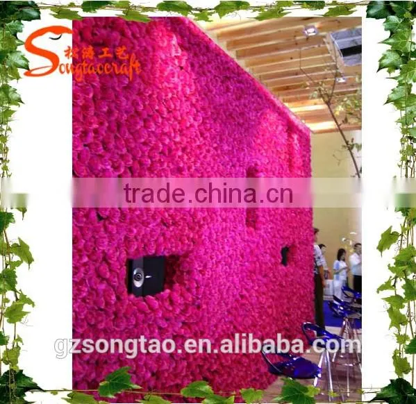 Outdoor Artificial Flower for Wall Decoration Backdrop Artificial Flower Wall for Wedding and Other Events photo-4