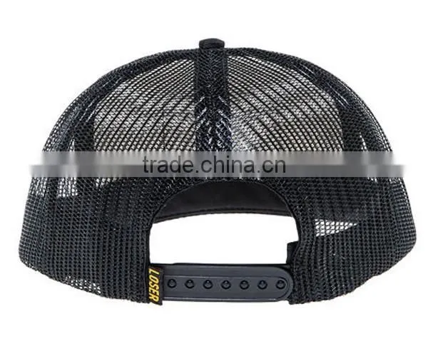 Stylish 5 Panel Black Neon Snapback Trucker Hats photo-4