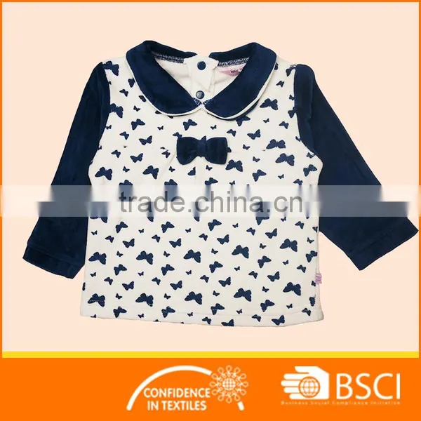 2-8Y Pretty Butterfly Girl Printing Pyjama Set photo-2
