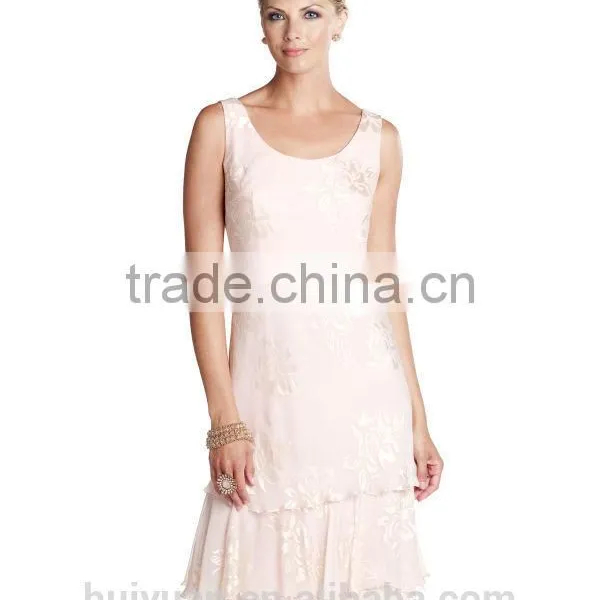 Hot Sell Layered Knee Length Long Sleeve Wholesale Dress photo-3
