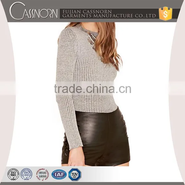 Custom Fashion Women Knitted Sweaters photo-3
