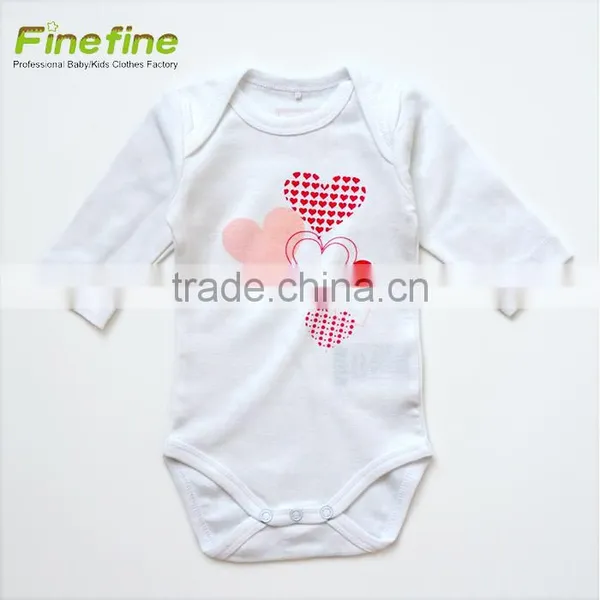 Fashion Style Long Sleeve Baby Clothes Printed Baby Romper photo-3