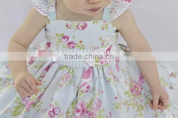 Little Girls Spring Flower Dress Kids Easter Cute Dress photo-3