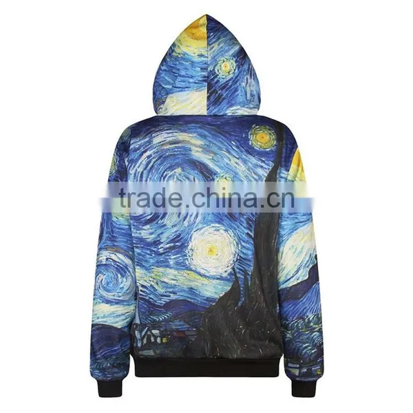 3D Sublimation Printing Bulk Polyester Pull Over Wholesale Lightweight Hoodie photo-6