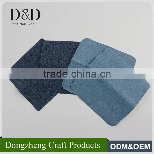 China Manufacturer Good Quality Simple Plain Jean Iron on Patches for Garment photo-2