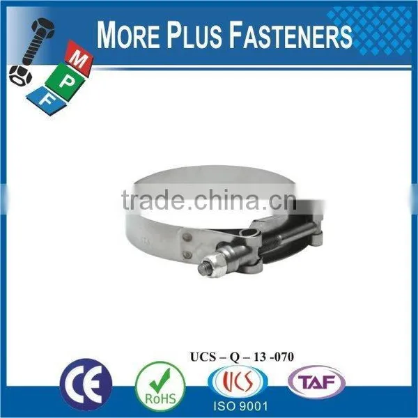 Made in Taiwan Stainless Steel Strong Stainless Steel Hose Clamps Flexible Hose Clamp T Bolt Hose Clamp photo-3