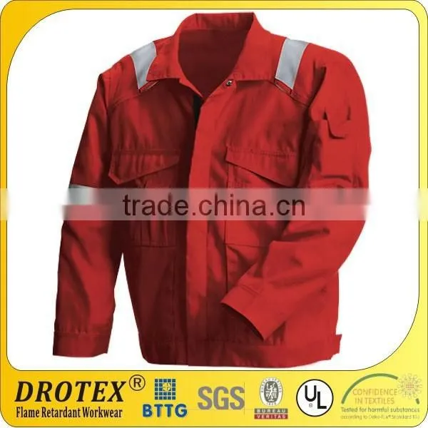 Safety Jacket EN 61482 100% Cotton Reflective Striped FR Jacket photo-4