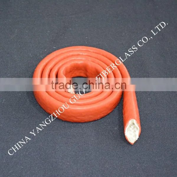 Self-extinguishing Silicone Coated Fire Protection Fiberglass Sleeving