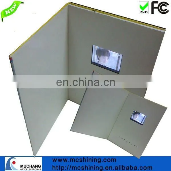 Led Lights Video Brochure Player Greeting Card