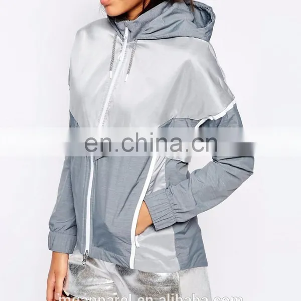 Custom Wholesale Fashion Windbreaker Jackets Women 2016 photo-4