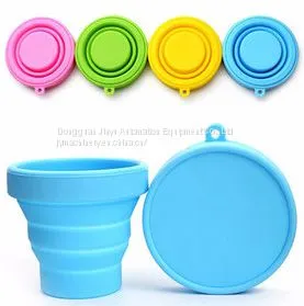 Portable Silicone Folding Water Bottle Travel Retractable Kettle Travel Compress Retractable Cup Folding Cup Machine photo-2