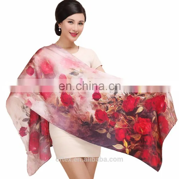 12mm / 175cm Longth Warm Fashion Designer Silk Scarf