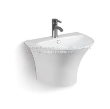 Factory Diretly Ceramics Wall Hung Small Size Corner Bathroom Wall Mounted Washing Hand Sink photo-4