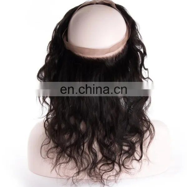 Virgin Hair 22.5*4*2 360 Frontals 360 Lace Band Frontal photo-3