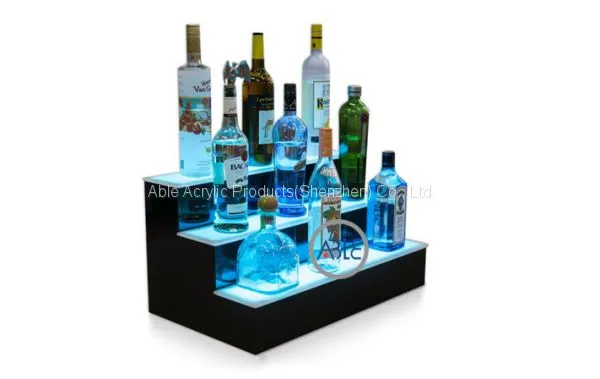 Counter Custom Acrylic Wine Display Stand With Light photo-2