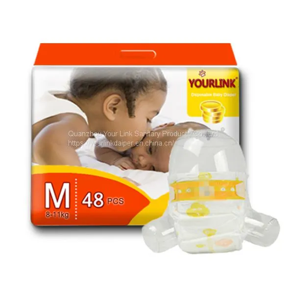Competitive Price Colored Disposable Baby Diaper With Wetness Indicator Free Sample China