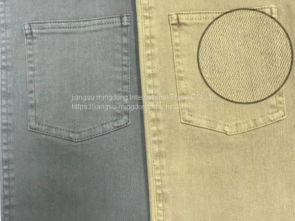 90%Cotton 8%Polyester 2%Spandex Slub Twill Fabric photo-2