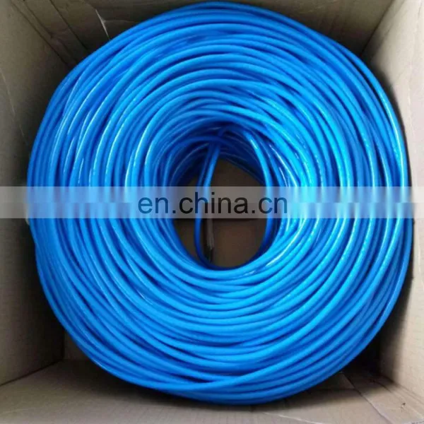 High Speed 23Awg Pure Copper Network Ethernet Cable Cat 6 Cat6e Cable De Ethernet Cat6 4 Pares photo-7