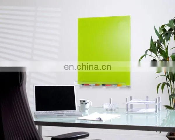 Frameless Glass Whiteboard in Various Sizes and Colours With Whiteboard Magnetic Eraser photo-3
