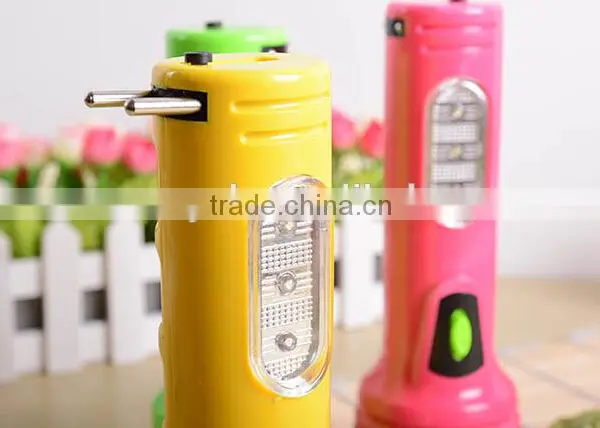 Indoor Cheap 6+3led Plastic Rechargeable Flashlight photo-4