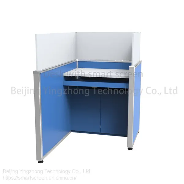 Study Carrel Desktop Partition Workstation Language Lab Table Computer Desk Height-adjustable School Library Cubicle photo-3