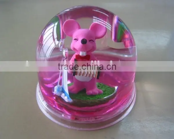 Acrylic Snow Globe Insert Different Photo/ Picture, Snow Ball for Christmas photo-2