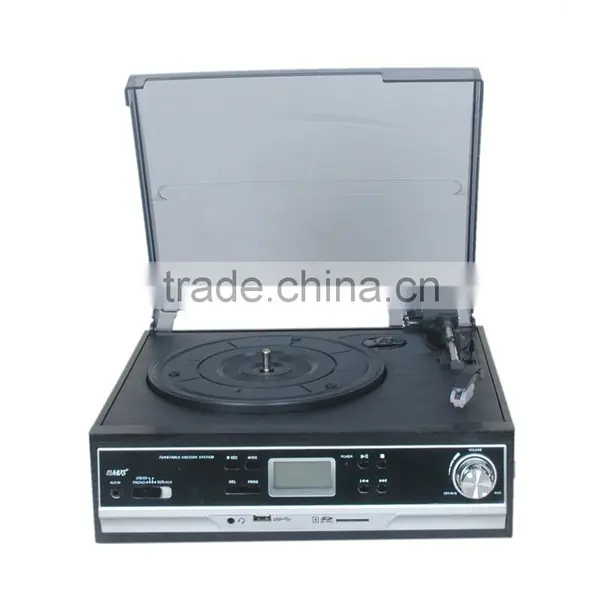 USB Turntable Player and Converter, Hot Sale Bluetooth Vinyl Suitcase Style Turntable photo-4