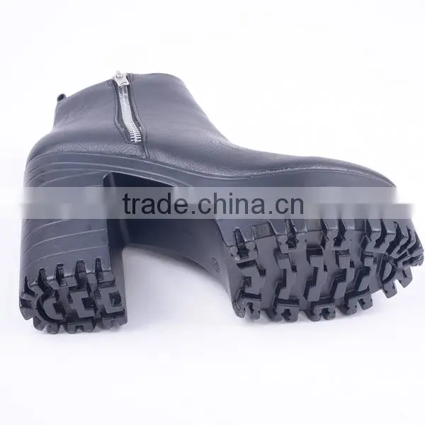 Fashion Western High Ankle Military Quality Double Zipper Dance Boots With High Platform photo-6
