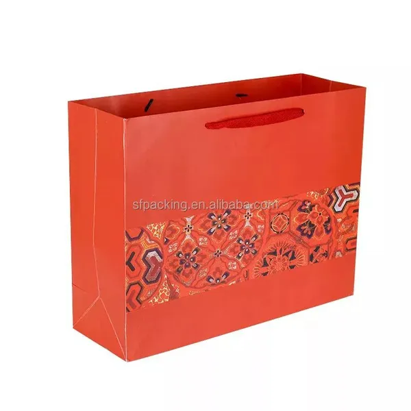 White Paperboard Shopping Packaging Pink Paper Bags photo-3