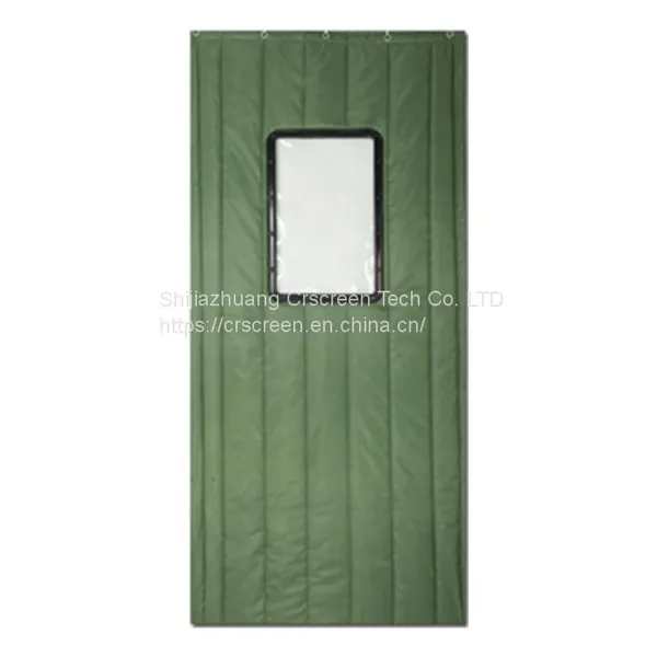 Customized Size Warm Insulated Windproof Keep Warm With Doors Magnetic Fabric Screen Cotton Door Curtain photo-2