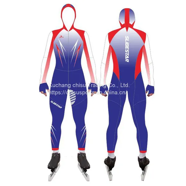 Confortable Sublimation Fire Proof Custom Ski Racing Ice Speed Skating Suit photo-3