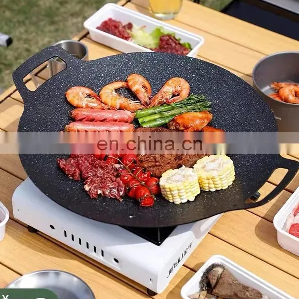 Barbecue Plate Induction Cooker Maifan Stone Korean Pot Outdoor Teppanyaki Household Business Bbq Camping Plate photo-4