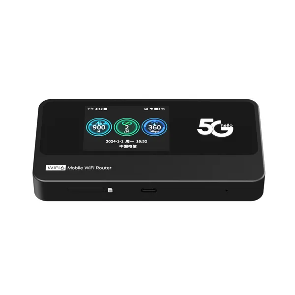 2.4' TFT LCD Touch Panel Wifi 6 Portable 5g Router