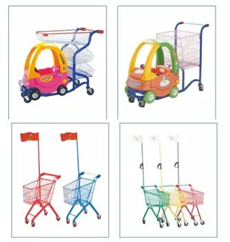 High Quality Supermarket Trolley 4 Wheel Grocery Storetrolley Metal Shopping Trolley photo-5