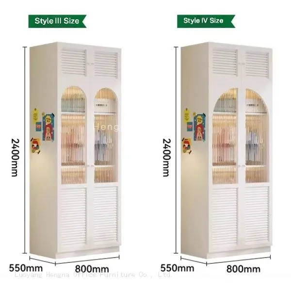 Bespoke Glass Front Metal Cupboard ForCreative Offices, Classic White, 2.4m High-end Display Storage With High Capacity 60KG Laminate