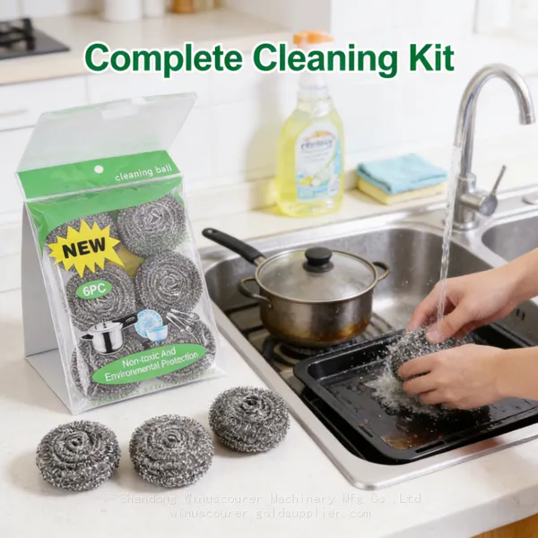 Wholesale Stainless Steel Scourer Household Kitchen Cleaning Scourer Ball
