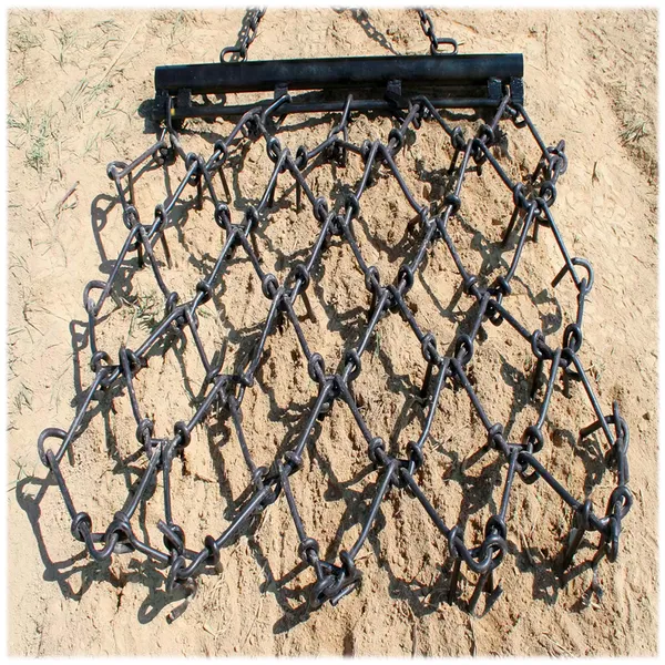 12' Wide X 8' Long Heavy Duty Square Welded Steel Chain Drag Harrow for Driveway Pasture Arena Grooming photo-5