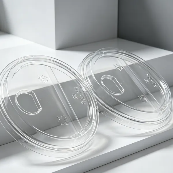 New Design Disposable Transparent PET Dome Lids for Milk Tea Cups photo-5