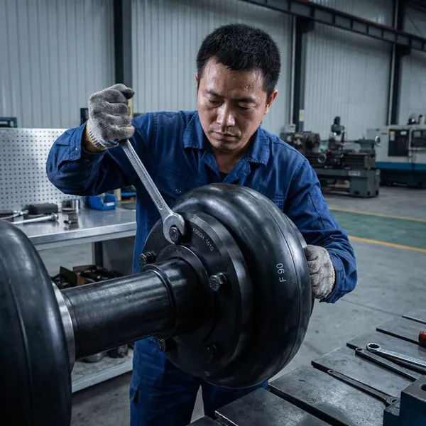 Flexible Rubber Tyre Coupling Taper Lock Shaft Connector For Conveyor Production Line