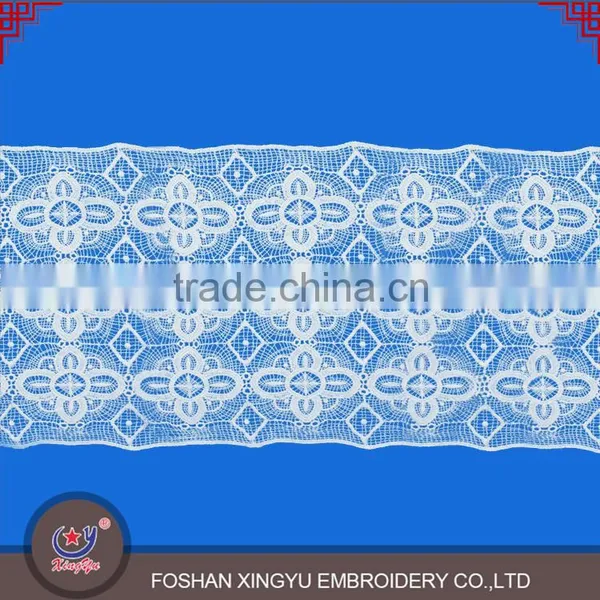 Best Selling Products Cotton Fabric Embroidery Neck Trim White Eyelash Lace With Low Price photo-2