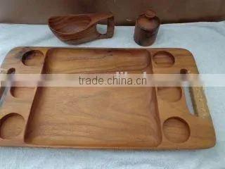 Natural Pine Wooden Serving Tray Wholesale photo-3