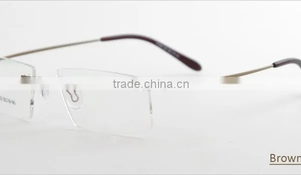 New Designer Rimless Metal Most Popular Eyeglasses Frame photo-3