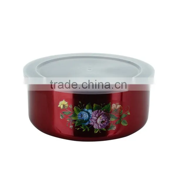 Factory Indan Kitcheware Colorful Stainless Steel Food Containers Set With Lid photo-5