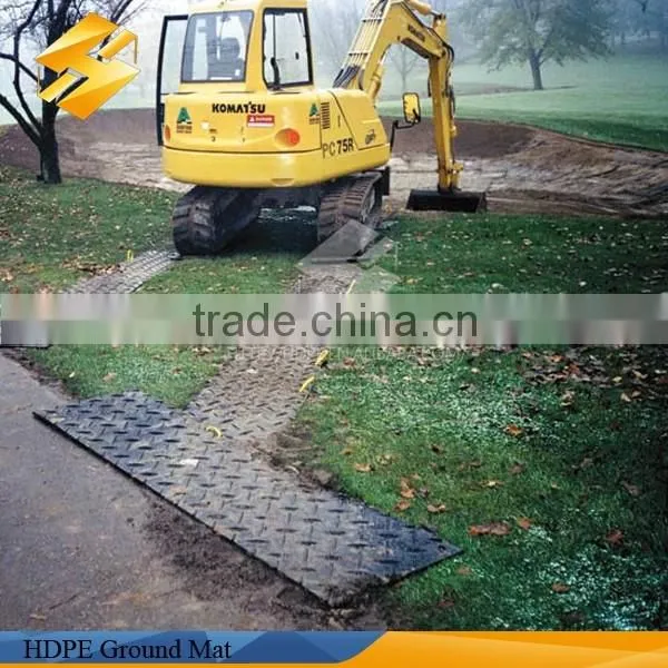 Mud Soft Surface HDPE Plastic Temporary Road Mat For Heavy Vehicles Passing photo-3