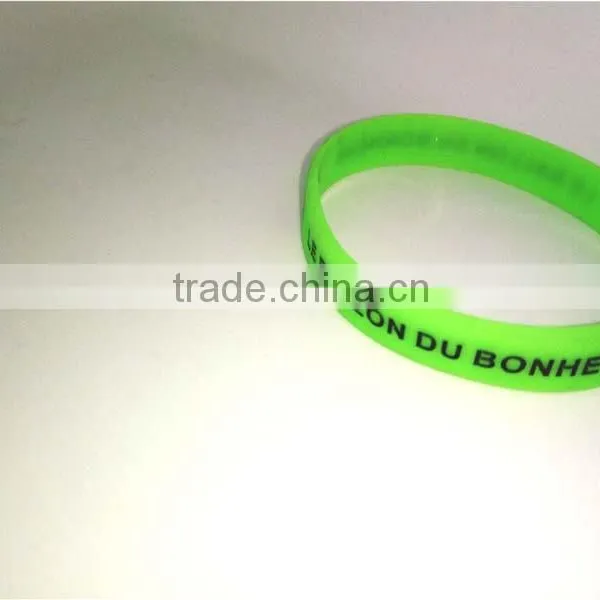 Popular Design Durable Letter Wristbands Silicone Thin Bracelet Manufacturer photo-2