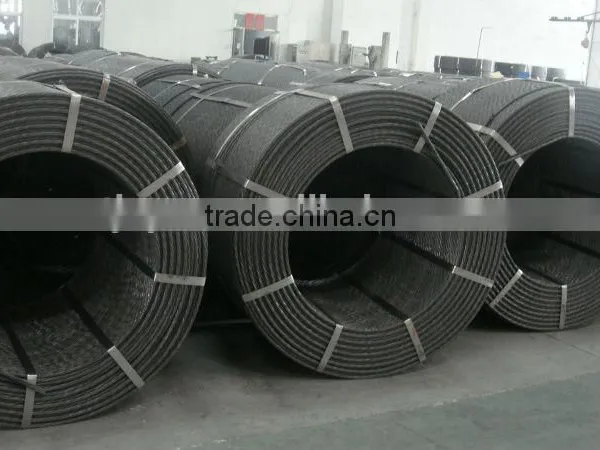 7 Wire Low Relaxation pc Strand// 12.7mm 7 Wire Prestressed Concrete Strand photo-3
