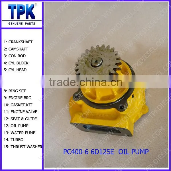 PC400-6 S6D125 OIL PUMP 6151-51-1004 6151-51-1005 photo-2